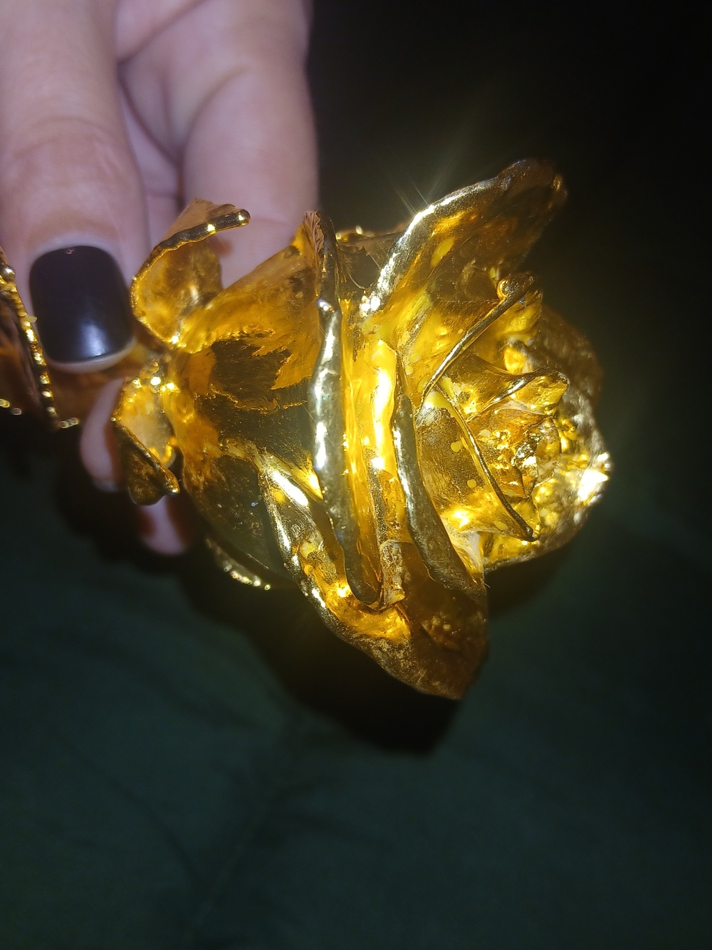 24k Gold Dipped Real Rose
